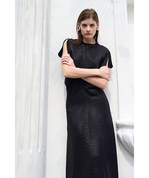 Dion Pleated Dress ワッシャープリーツドルマンドレス（ワンピース