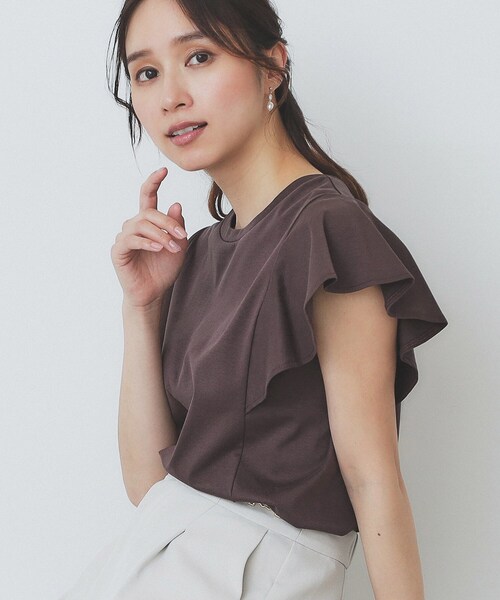 完売　アドミラル　ピンタックフレアスリーブティー　希少　Sサイズ フレアスリーブパールスリットラインドレス – YOKO CHAN