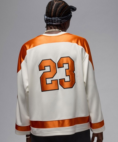 JORDAN BRAND（ジョーダンブランド）の「JORDAN BRAND M J BRK CLGTE HOCKEY JSY / ジョーダン ブランド ジョーダン BRK CLGTE HOCKEY JSY L/S トップ / NIKE【SP】（ジャージ・メンズ・ブラック/アイボリー/ブルー・S/M/L/XL/XXL）」の16枚目の写真