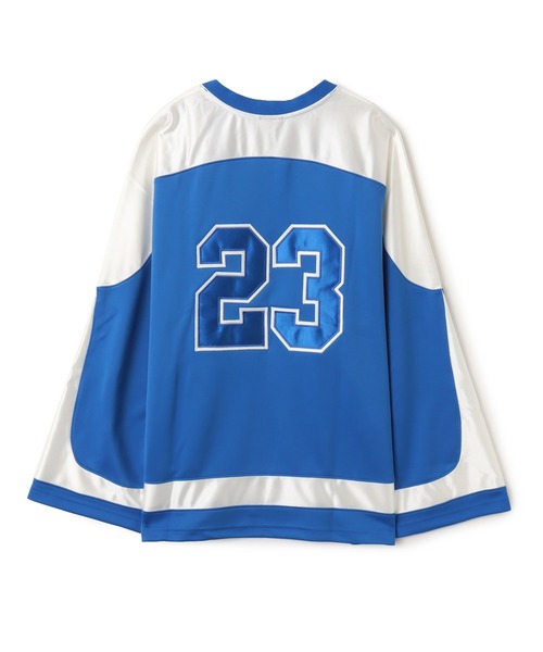 JORDAN BRAND（ジョーダンブランド）の「JORDAN BRAND M J BRK CLGTE HOCKEY JSY / ジョーダン ブランド ジョーダン BRK CLGTE HOCKEY JSY L/S トップ / NIKE【SP】（ジャージ・メンズ・ブラック/アイボリー/ブルー・S/M/L/XL/XXL）」の22枚目の写真