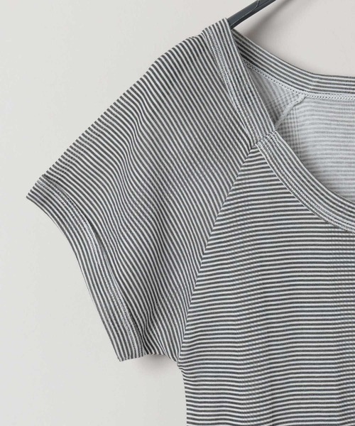 JEANASIS（ジーナシス）の「【miller】ボーダーラグランFS/573032（Tシャツ/カットソー・レディース・ブラック系その他/レッド系その他・FREE）」の5枚目の写真