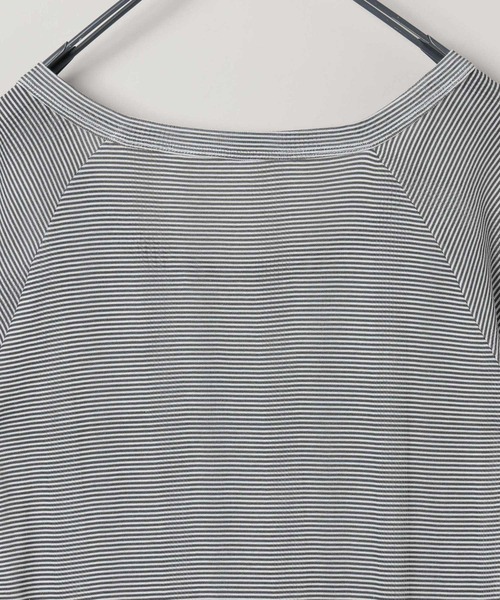 JEANASIS（ジーナシス）の「【miller】ボーダーラグランFS/573032（Tシャツ/カットソー・レディース・ブラック系その他/レッド系その他・FREE）」の7枚目の写真
