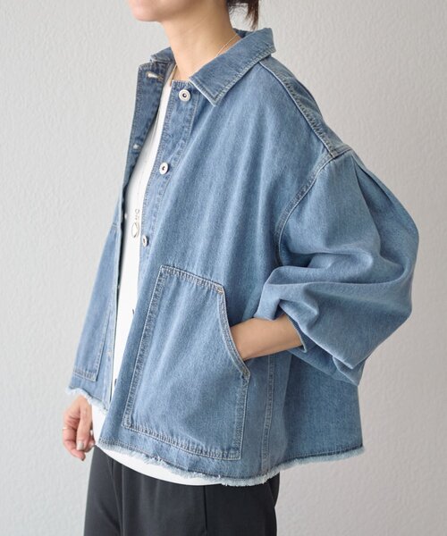 BEARDSLEY（ビアズリー）の「袖リブGジャン《FRIPIER》（デニム