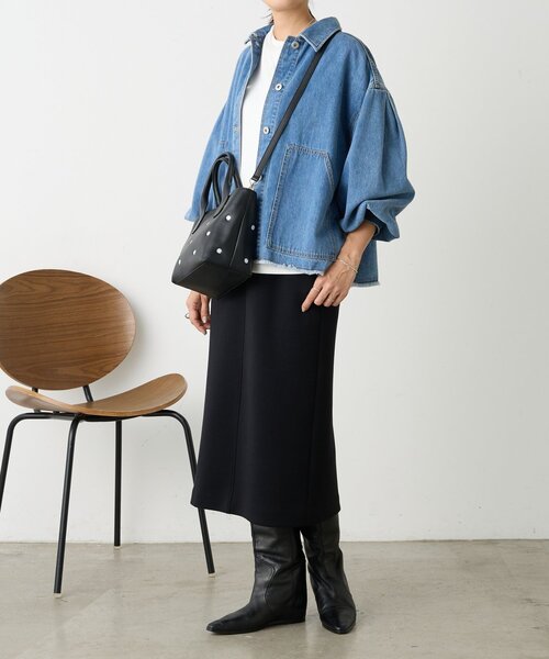 BEARDSLEY（ビアズリー）の「袖リブGジャン《FRIPIER》（デニムジャケット・レディース・ブルー・1/0）」の11枚目の写真