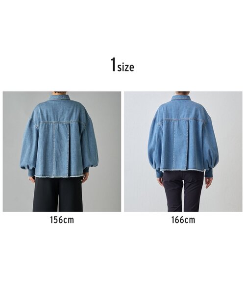 【美品・人気】ビアズリー パフスリーブ デニムジャケット 切りっぱなし ビアズリー beardsley 袖パフデニムジャケット BEARDSLEY（ビアズリー