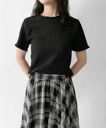 【on:nue】[選べる5色展開] ぽこぽこ半袖カットソー