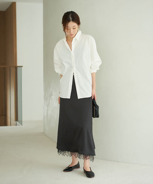 Plage プラージュ Memory Taffeta Dolman シャツ Plage Memory Taffeta