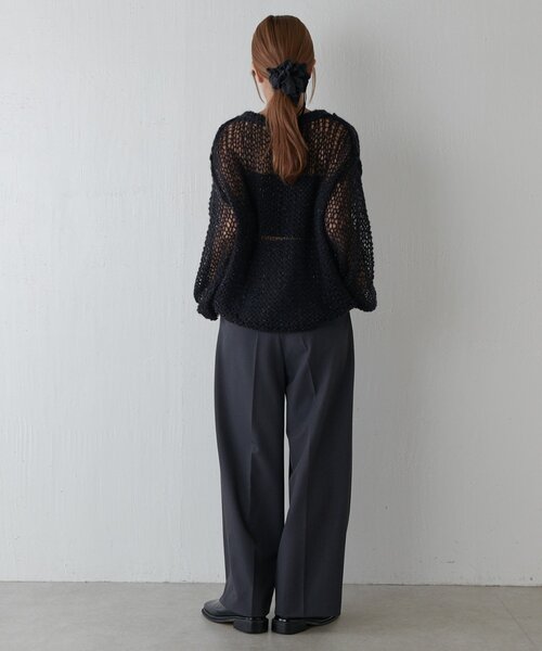 LUI,S　ルイス　ニットダッフル　新品未使用品 LUI,S ルイス ニットダッフル 新品未使用品 クロップドクルー