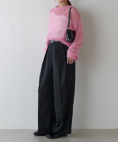 Lui's（ルイス）の「モヘア手編みニット（ニット/セーター・レディース・ピンク/グレー/ブラック/イエロー・FREE）」の18枚目の写真