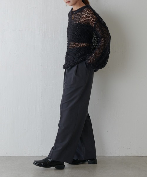 Lui's（ルイス）の「モヘア手編みニット（ニット/セーター・レディース・ピンク/グレー/ブラック/イエロー・FREE）」の15枚目の写真