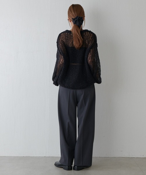 Lui's（ルイス）の「モヘア手編みニット（ニット/セーター・レディース・ピンク/グレー/ブラック/イエロー・FREE）」の16枚目の写真