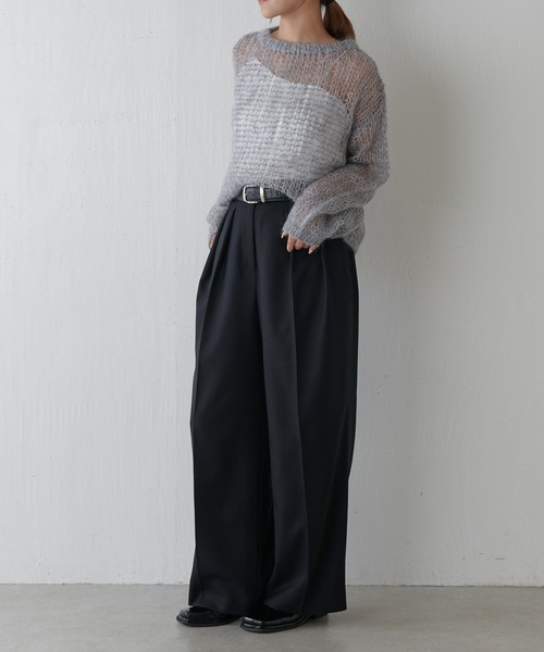 LUI,S　ルイス　ニットダッフル　新品未使用品 モヘア手編みニット（ニット/セーター）｜Lui's（ルイス）の