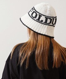 1111clothing(tH[N[WO)̃S҂ NVFnbg / Logo Knit Crochet Hat(nbg)