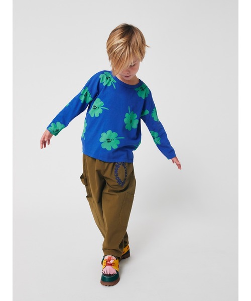 BOBO CHOSES（ボボショーズ）の「Lucky Clover all over T-shirt（Tシャツ/カットソー・キッズ・ブルー・4-5YEAR/6-7YEAR/2-3YEAR/8-9y/10-11y/12-13y）」の3枚目の写真