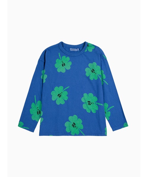BOBO CHOSES（ボボショーズ）の「Lucky Clover all over T-shirt（Tシャツ/カットソー・キッズ・ブルー・4-5YEAR/6-7YEAR/2-3YEAR/8-9y/10-11y/12-13y）」の5枚目の写真