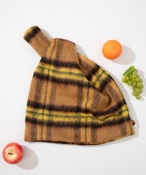 FRUIT OF THE LOOM(フルーツオブザルーム)の「FTL SHAGGY HAND BAG / ハンドバッグ / シャギー / ワンハンドル / チェック(ハンドバッグ・メンズ・パープル/イエロー/ブルー・FREE)」の1枚目の写真