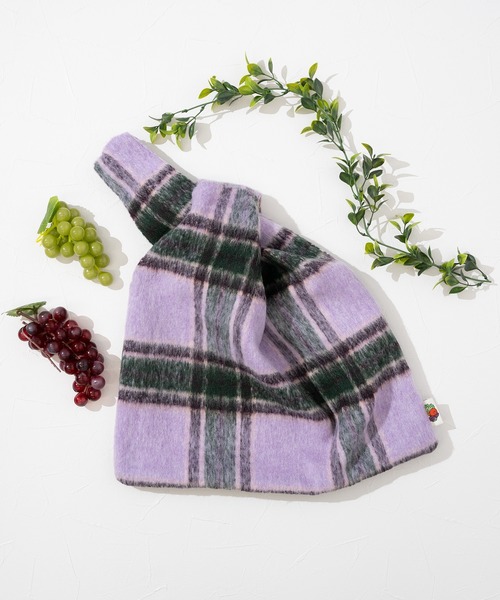 FRUIT OF THE LOOM(フルーツオブザルーム)の「FTL SHAGGY HAND BAG / ハンドバッグ / シャギー / ワンハンドル / チェック(ハンドバッグ・メンズ・パープル/イエロー/ブルー・FREE)」の10枚目の写真