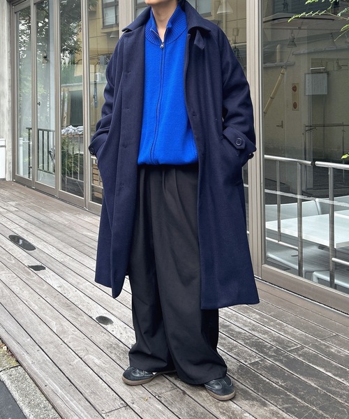 セール】ウールライクステンカラーコート（ステンカラーコート