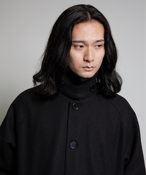 MandO（エムオー）（エムオー）の「ウールライクステンカラーコート（ステンカラーコート・メンズ・ネイビー/ブラック・LARGE/MEDIUM）」の11枚目の写真