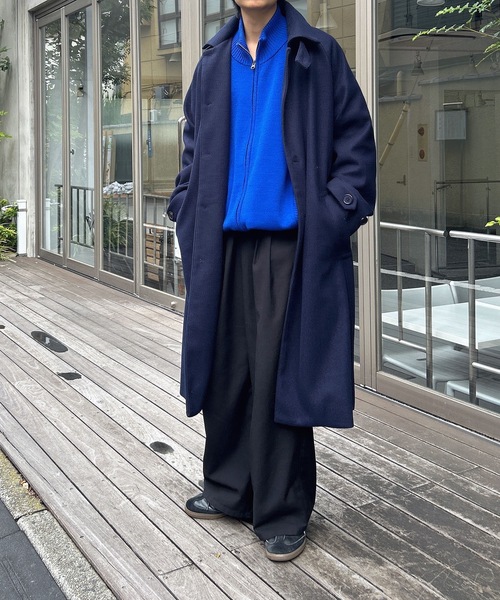 セール】ウールライクステンカラーコート（ステンカラーコート