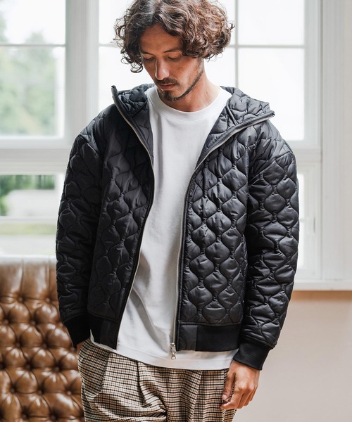 Magine(マージン)の「mj10911-Gourd Quilted Padded Blouson キルトブルゾン(ブルゾン・メンズ・グレイッシュベージュ/ブラック/オリーブ・48/46/44)」の18枚目の写真