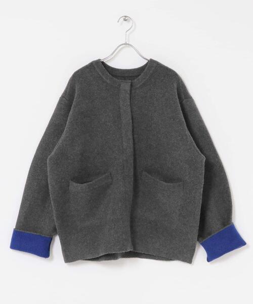 セール】バイカラーニットコート（その他アウター）｜SENSE OF PLACE