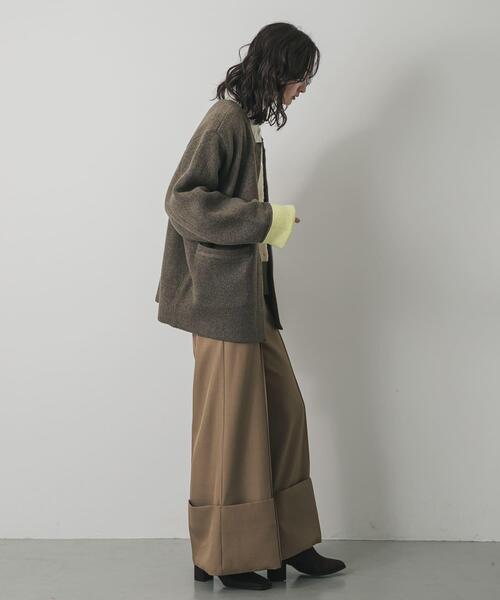 un3d. バイカラーニットコート un3d. バイカラーニットコート un3d. バイカラーニットコート