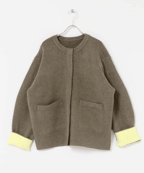 セール】バイカラーニットコート（その他アウター）｜SENSE OF PLACE