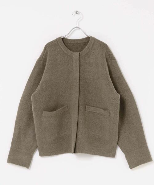 セール】バイカラーニットコート（その他アウター）｜SENSE OF PLACE