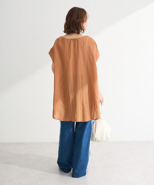 Green　Parks（グリーンパークス）の「・DOUBLE FLAGS フリンジラインイージーデニム（デニムパンツ・レディース・インディゴブルー/ブラック・FREE）」の19枚目の写真