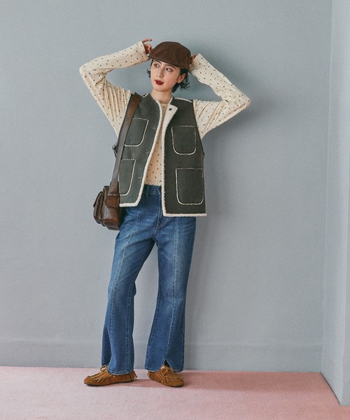 niko and...（ニコアンド）の「オリジナルハンチングキャップ（ハンチング/ベレー帽・レディース・その他1/ブラック/ブラウン・0）」の6枚目の写真