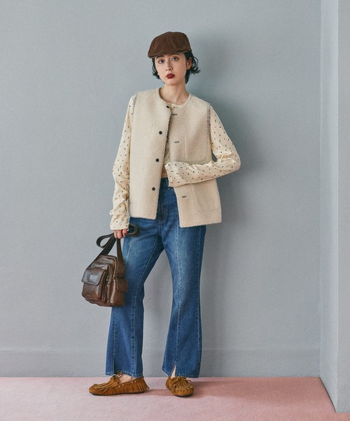 niko and...（ニコアンド）の「オリジナルハンチングキャップ（ハンチング/ベレー帽・レディース・その他1/ブラック/ブラウン・0）」の5枚目の写真