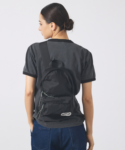 OUTDOOR PRODUCTS（アウトドアプロダクツ）の「【OUTDOOR PRODUCTS / アウトドアプロダクツ】one shoulder/ワンショルダーミニバックパック/ユニセックス/251114（バックパック/リュック・メンズ・ブラック/ベージュ・フリー）」の2枚目の写真