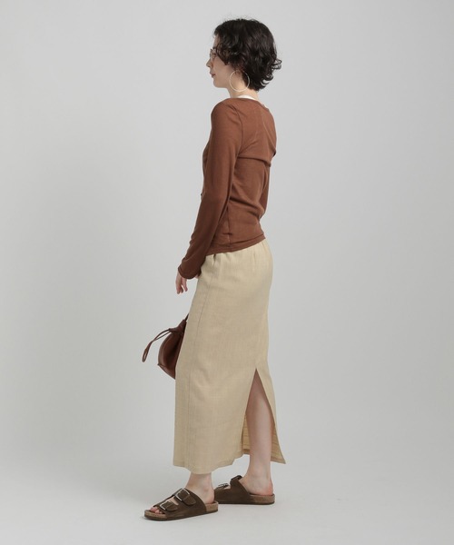 GEORGE'S（ジョージズ）の「スラブ テレコカーデ（カーディガン/ボレロ・レディース・ブラウン/ブルー/チャコールグレー・MEDIUM/SMALL）」の12枚目の写真