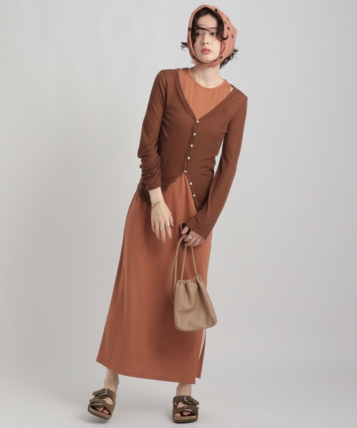 GEORGE'S（ジョージズ）の「スラブ テレコカーデ（カーディガン/ボレロ・レディース・ブラウン/ブルー/チャコールグレー・MEDIUM/SMALL）」の18枚目の写真