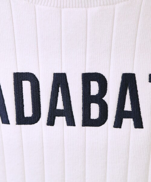 adabat(アダバット)の「【ADABAT NAVY】フロントロゴワイドリブモックニット(ニット/セーター・レディース・ホワイト系/ネイビー/グリーン・38/42/40)」の17枚目の写真