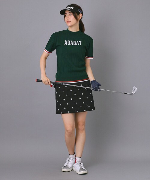 adabat(アダバット)の「【ADABAT NAVY】フロントロゴワイドリブモックニット(ニット/セーター・レディース・ホワイト系/ネイビー/グリーン・38/42/40)」の20枚目の写真