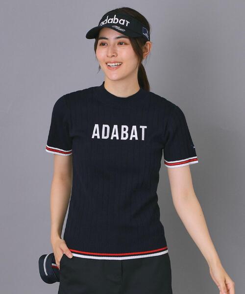 adabat(アダバット)の「【ADABAT NAVY】フロントロゴワイドリブモックニット(ニット/セーター・レディース・ホワイト系/ネイビー/グリーン・38/42/40)」の15枚目の写真