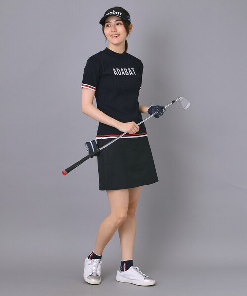 adabat(アダバット)の「【ADABAT NAVY】フロントロゴワイドリブモックニット(ニット/セーター・レディース・ホワイト系/ネイビー/グリーン・38/42/40)」の16枚目の写真