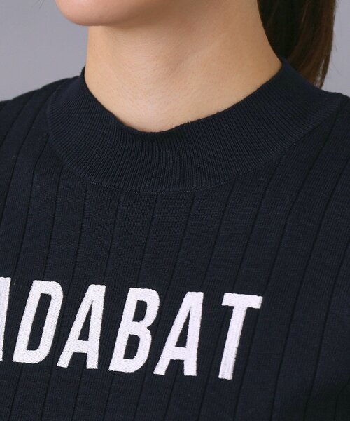 adabat(アダバット)の「【ADABAT NAVY】フロントロゴワイドリブモックニット(ニット/セーター・レディース・ホワイト系/ネイビー/グリーン・38/42/40)」の22枚目の写真