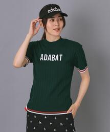 adabat | 【ADABAT NAVY】フロントロゴワイドリブモックニット(ニット/セーター)