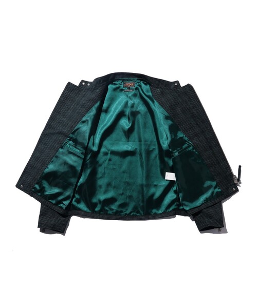 BEAMS PLUS（ビームスプラス）の「チェック ウール ライダースジャケット（ブルゾン・メンズ・ブラック・M/S/L）」の10枚目の写真