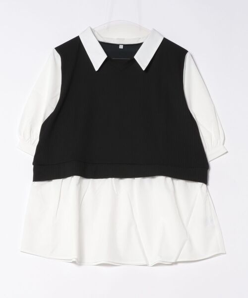 美品⁂センソユニコ⁂メフウ⁂膝丈ワンピ　ロングチュニック　異素材切替　シワ加工 美品⁂センソユニコ⁂メフウ⁂膝丈ワンピ ロングチュニック 異素材