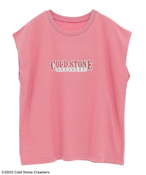 Green Parks(グリーンパークス)の「COLDSTONE/アシッドウォッシュノースリーブ(Tシャツ/カットソー・レディース・チャコールグレー/ピンク/ブラウン・FREE)」の3枚目の写真