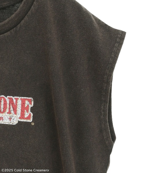 Green Parks(グリーンパークス)の「COLDSTONE/アシッドウォッシュノースリーブ(Tシャツ/カットソー・レディース・チャコールグレー/ピンク/ブラウン・FREE)」の12枚目の写真