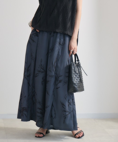 Paradise Picnic（パラダイスピクニック）の「SUGARROSE リーフプリントワイドパンツ（その他パンツ・レディース・チャコールグレー/ブラック/ブラウン・FREE）」の18枚目の写真