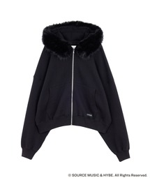 ZOZO(]])LE SSERAFIM × ZOZOTOWN@FUR ZIP HOODIE(p[J[)