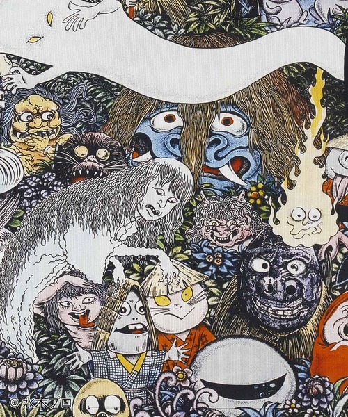 カヤ（カヤ）の「《水木しげる》アロハシャツ Mサイズ（シャツ/ブラウス・レディース・ブラック/ブラウン/グリーン・M）」の6枚目の写真