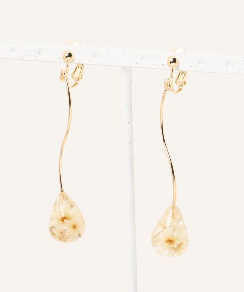 Andemiu（アンデミュウ）の「インドロップイヤリング584147（イヤリング・レディース・アイボリー/ホワイト系その他・FREE）」の4枚目の写真