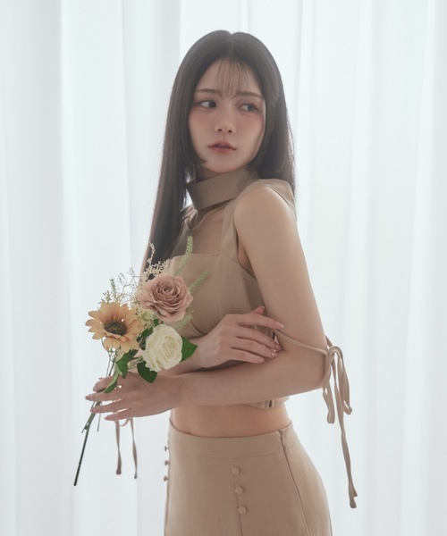 M DOLLY(エムドリー)の「*M DOLLY original* luna choker conscious mermaid setup/ルナチョーカーコンシャスマーメイドセットアップ(セットアップ・レディース・ブラック/ベージュ・S/FREE)」の12枚目の写真